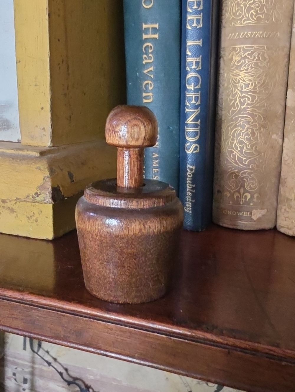 Wooden Butter Stamp / Press - Rustic Brown